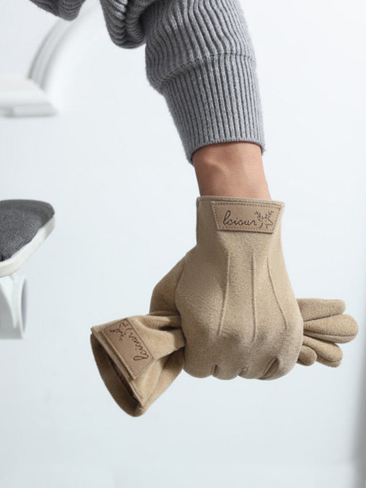 Warm Fleece Lining Riding Gloves