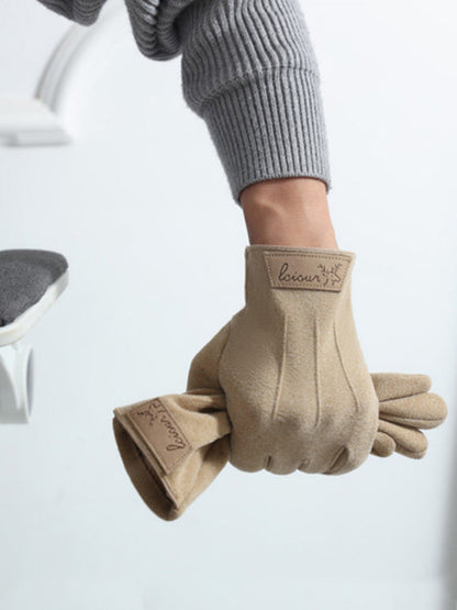 Warm Fleece Lining Riding Gloves