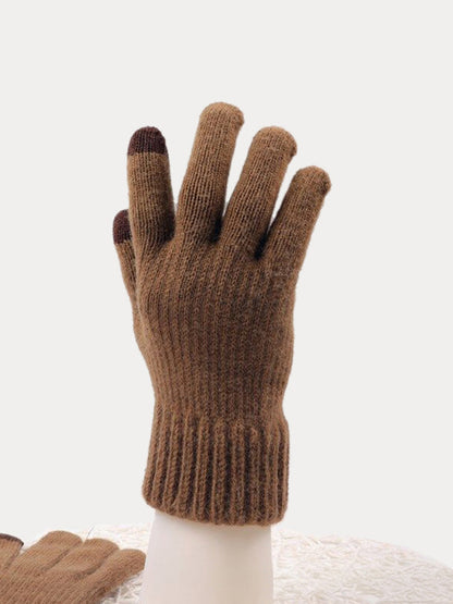 Winter Thicken Keep Warm Knit Gloves