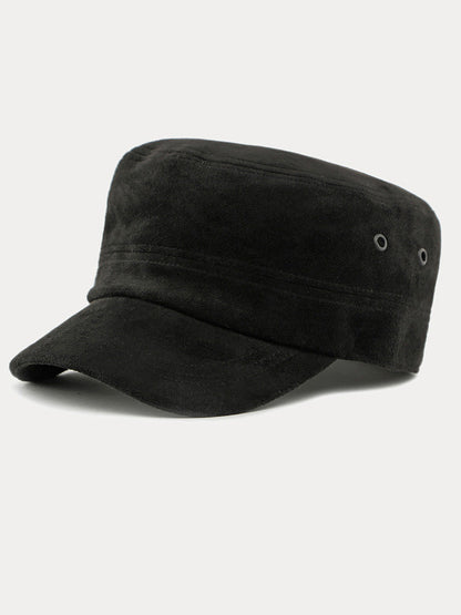 Casual Vintage Style Suede Army Caps