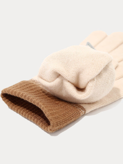 3-in-1 Winter Beanie Hat Scarf Gloves Set