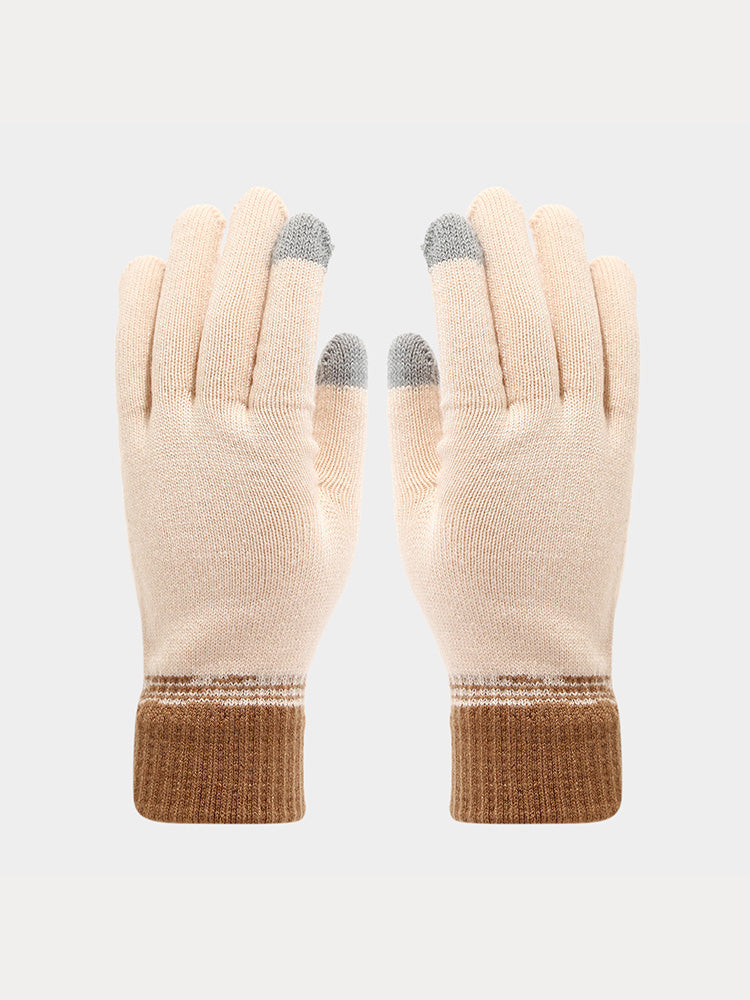 3-in-1 Winter Beanie Hat Scarf Gloves Set