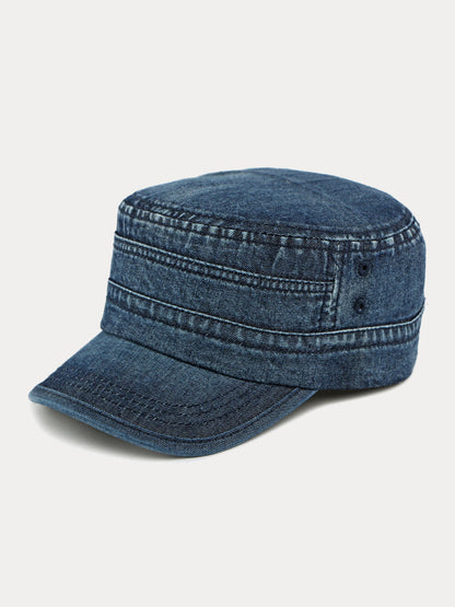 100% Cotton Washed Denim Army Caps