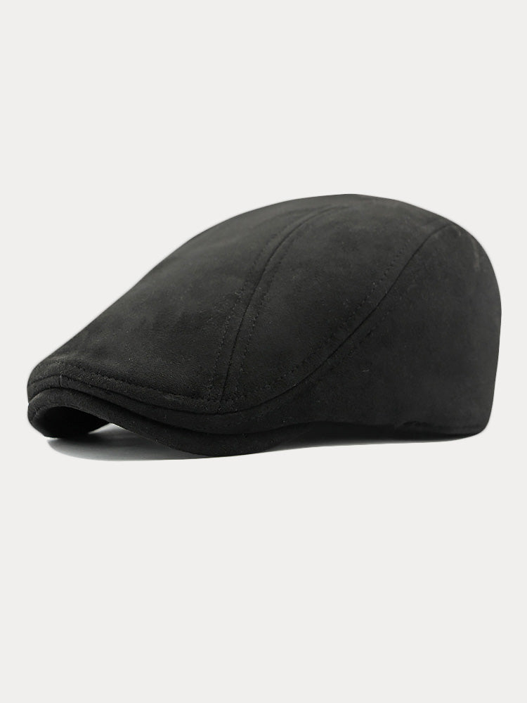 Minimalist Suede Beret Hats