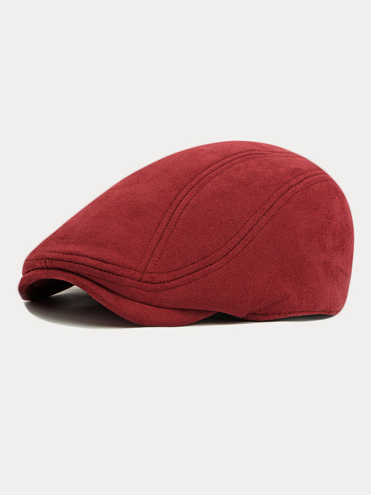 Minimalist Suede Beret Hats