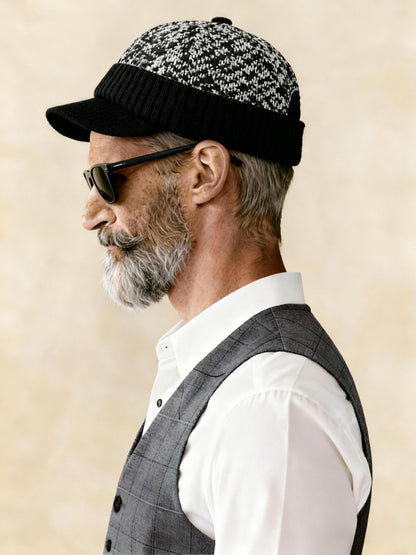 Winter Ear Protection Brim Beanie Hat