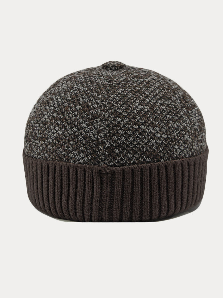 Winter Ear Protection Brim Beanie Hat