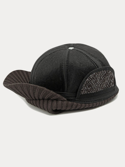 Winter Ear Protection Brim Beanie Hat