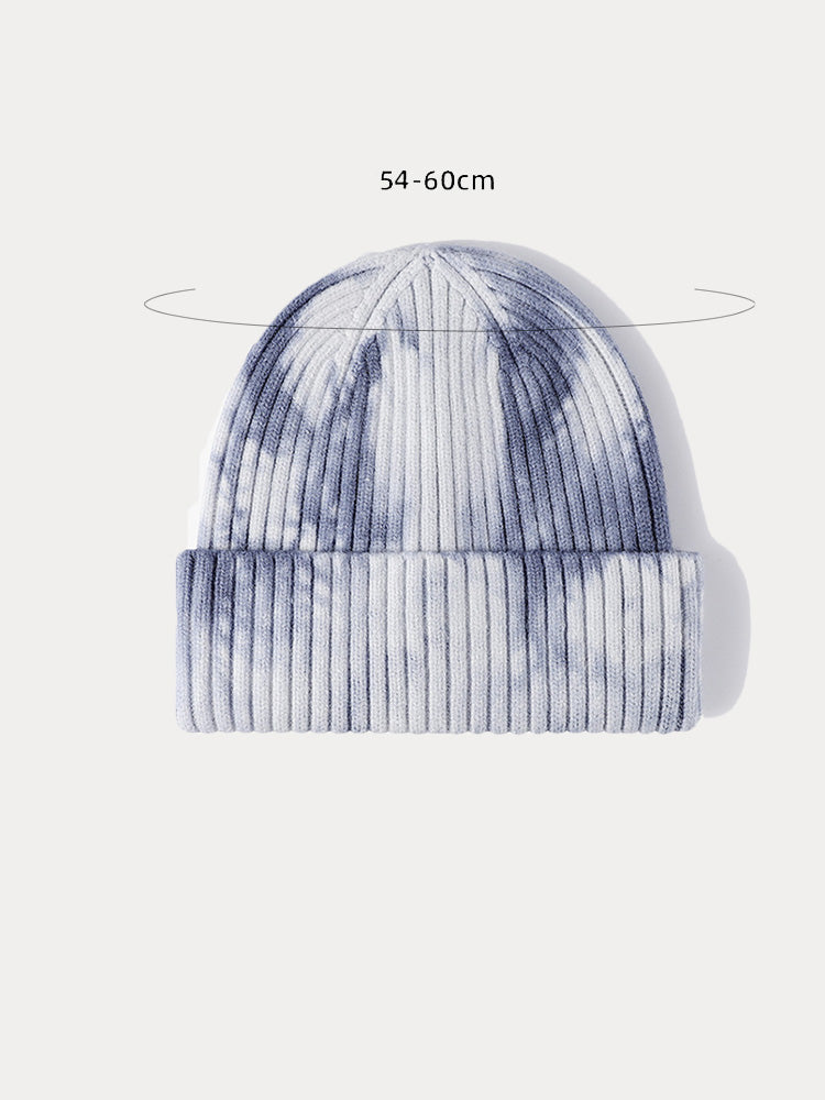 Stylish Tie-Dye Style Knit Beanie