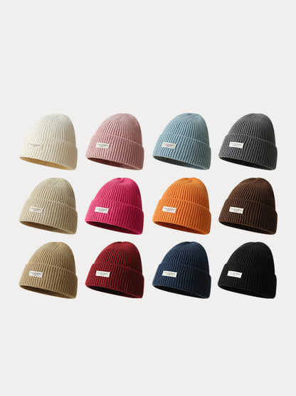 Stylish Warm Label Knit Beanie