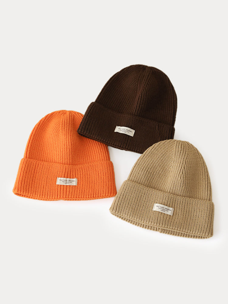 Stylish Warm Label Knit Beanie