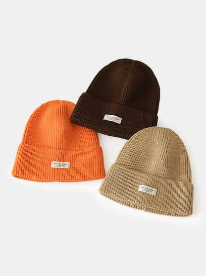 Stylish Warm Label Knit Beanie
