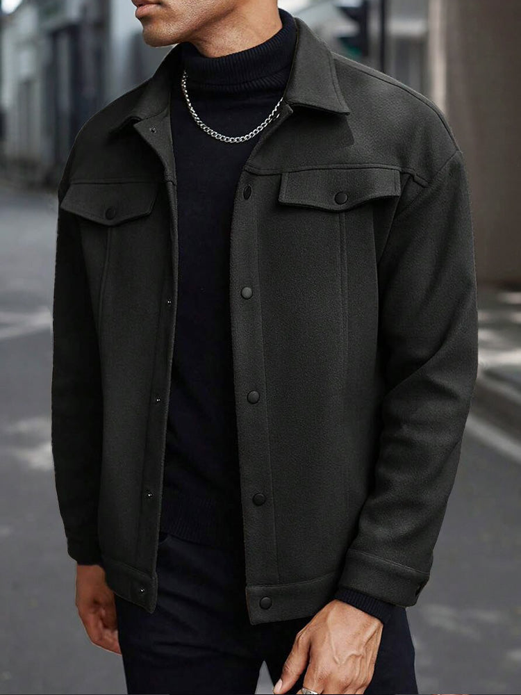 Casual Stylish Button Down Lapel Jackets