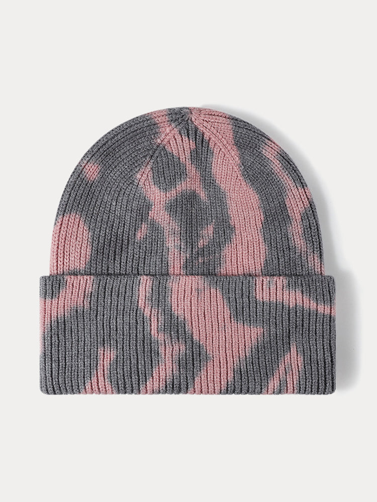 Street Style Tie-Dye Knit Beanie