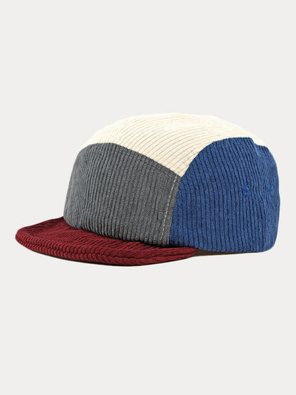 Trendy Contrast Color Corduroy Cap