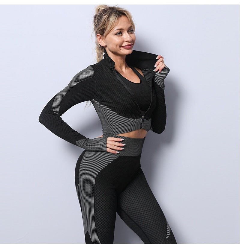 Agility Long-Sleeve & Leggings Gym Set