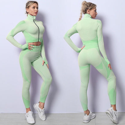 Agility Long-Sleeve & Leggings Gym Set