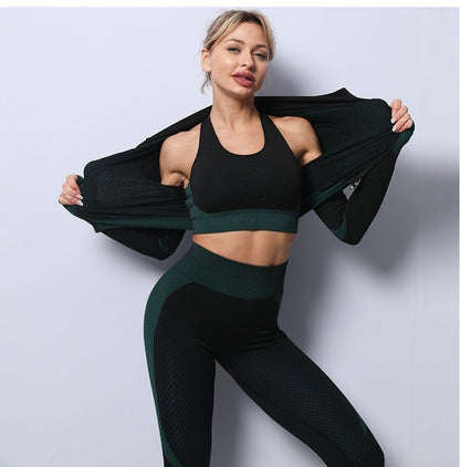 Agility Long-Sleeve & Leggings Gym Set