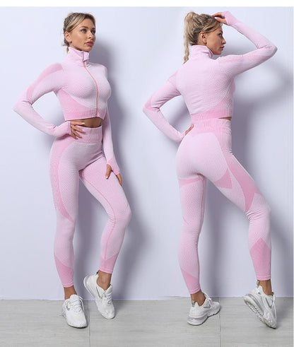 Agility Long-Sleeve & Leggings Gym Set