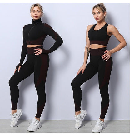 Agility Long-Sleeve & Leggings Gym Set