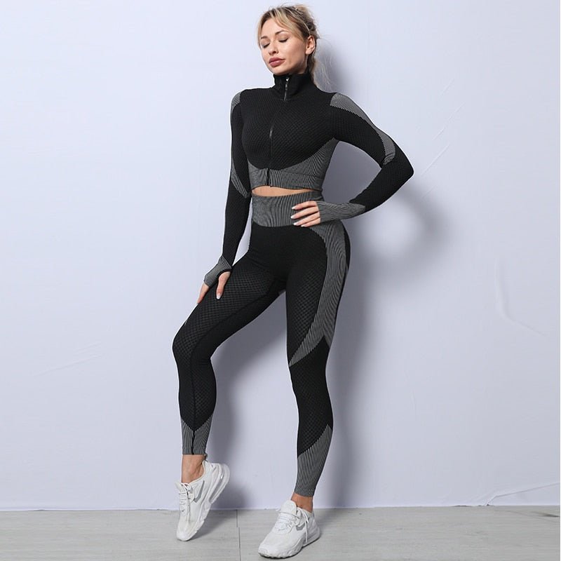 Agility Long-Sleeve & Leggings Gym Set
