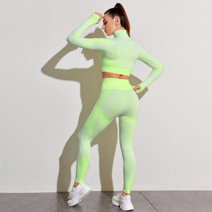 Agility Long-Sleeve & Leggings Gym Set