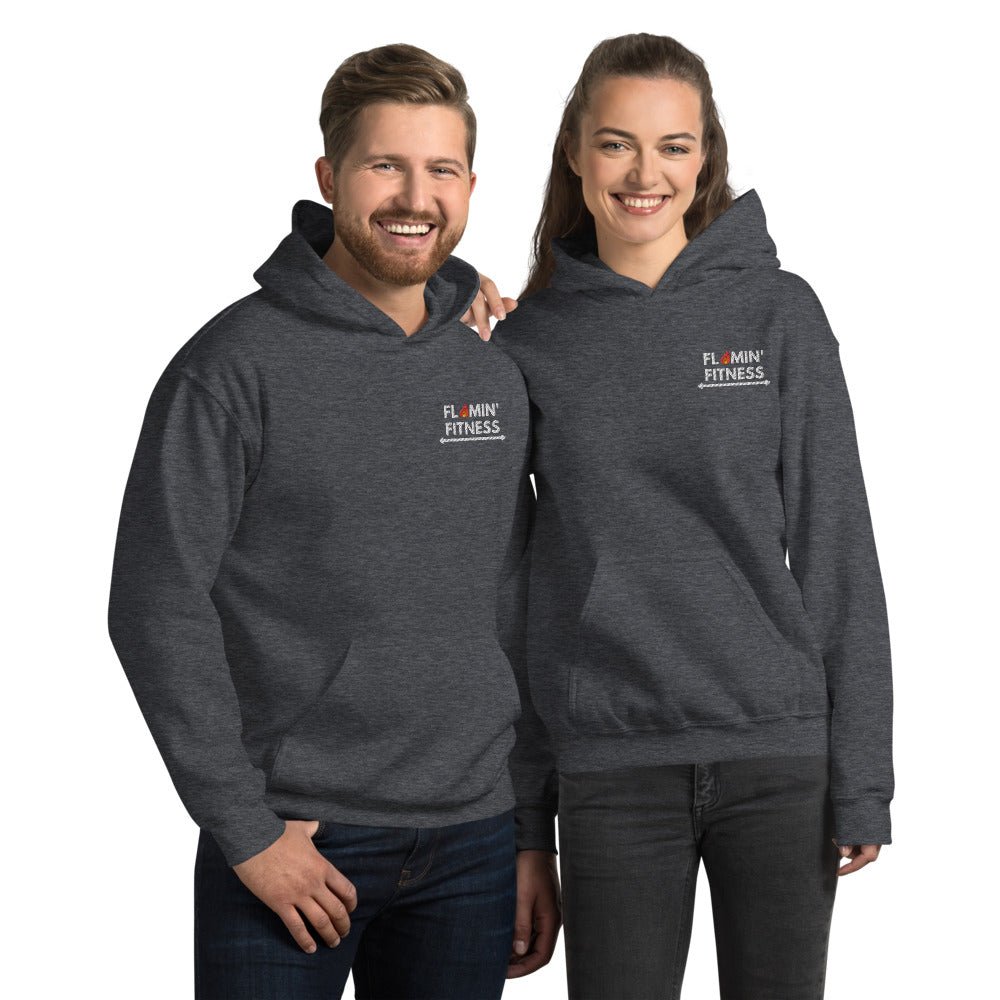 Dark Heather Embroidered Logo Hoodie
