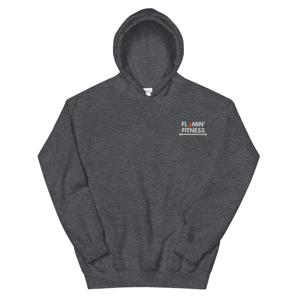 Dark Heather Embroidered Logo Hoodie