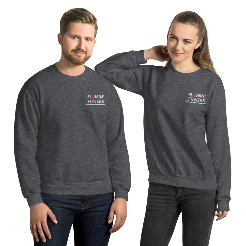 Dark Heather Embroidered Logo Sweatshirt