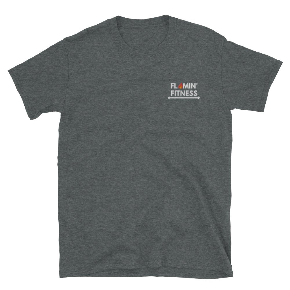 Dark Heather Embroidered Logo T-Shirt