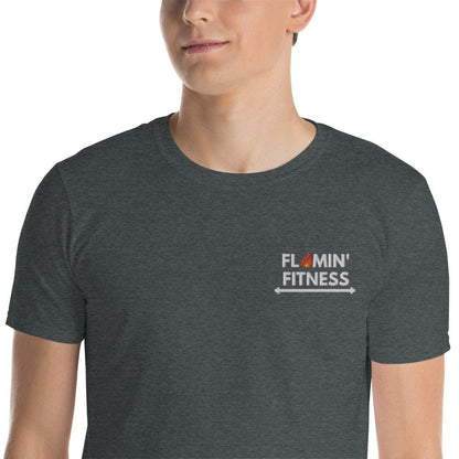Dark Heather Embroidered Logo T-Shirt