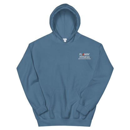 Indigo Blue Embroidered Logo Hoodie