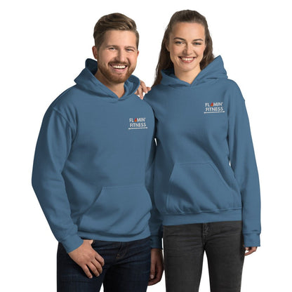 Indigo Blue Embroidered Logo Hoodie