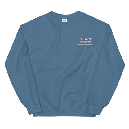Indigo Blue Embroidered Logo Sweatshirt