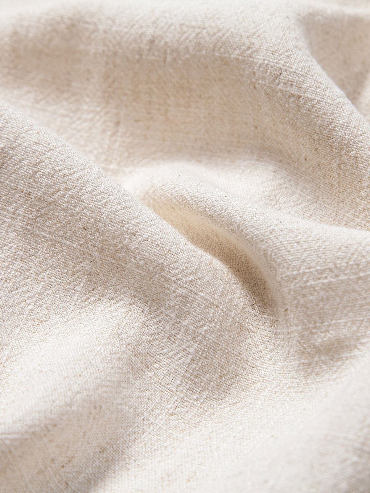 V-Neck Linen-Rayon Blend Shirt & Straight-Leg Linen Pants