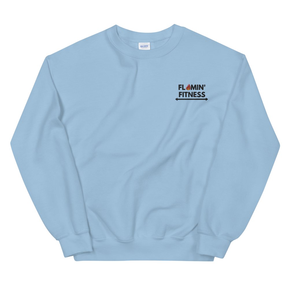 Light Blue Embroidered Logo Sweatshirt