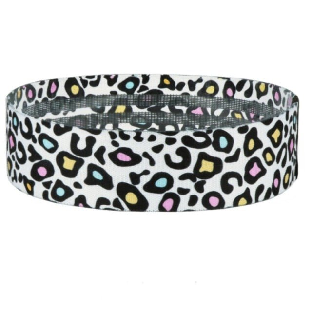 Light White Leopard Print Booty Band