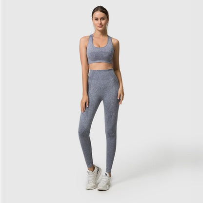 Long-Sleeve Top & Leggings Gym Set