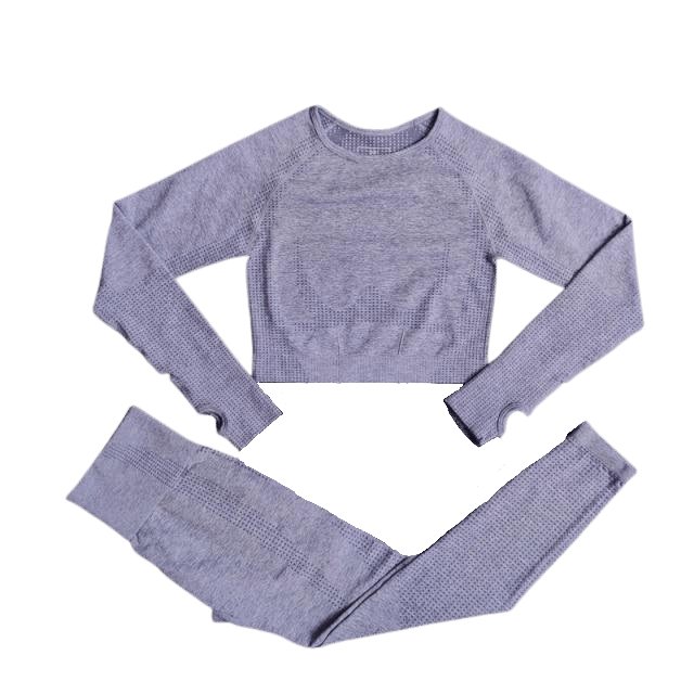 Long-Sleeve Top & Leggings Gym Set