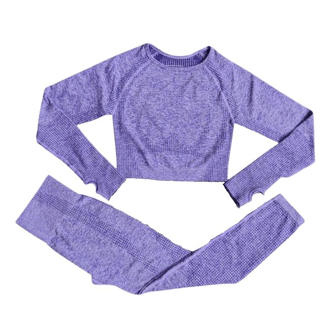 Long-Sleeve Top & Leggings Gym Set