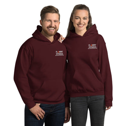 Maroon Embroidered Logo Hoodie