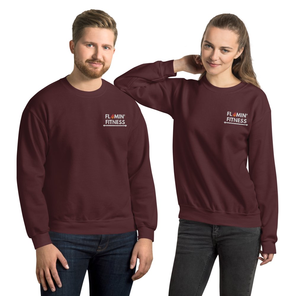 Maroon Embroidered Logo Sweatshirt