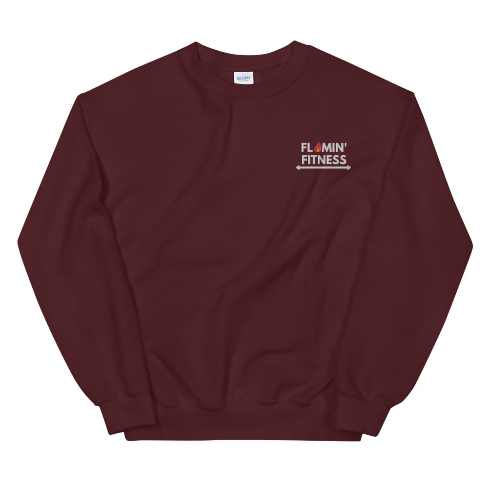 Maroon Embroidered Logo Sweatshirt
