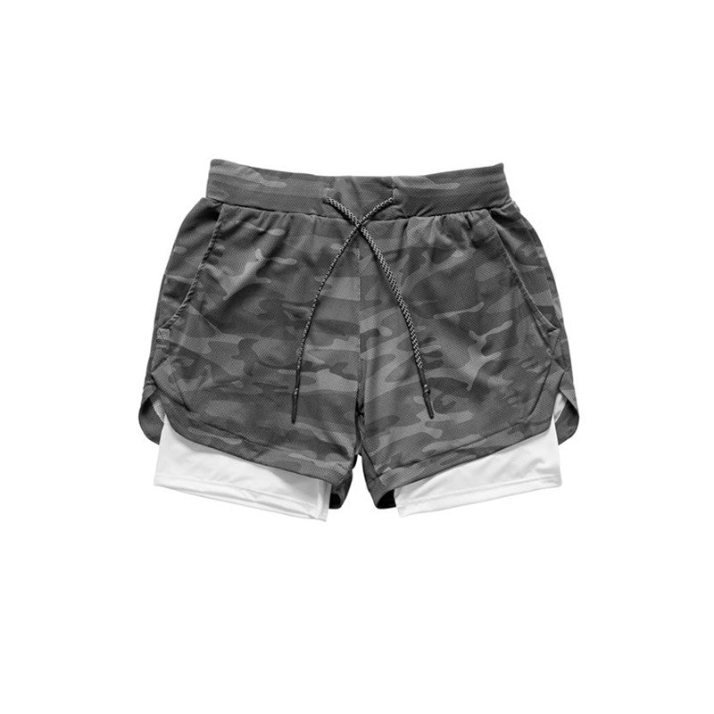 Men's 2-In-1 Camo Sports Shorts