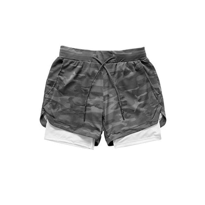 Men's 2-In-1 Camo Sports Shorts