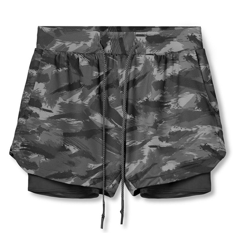 Men's 2-In-1 Camo Sports Shorts