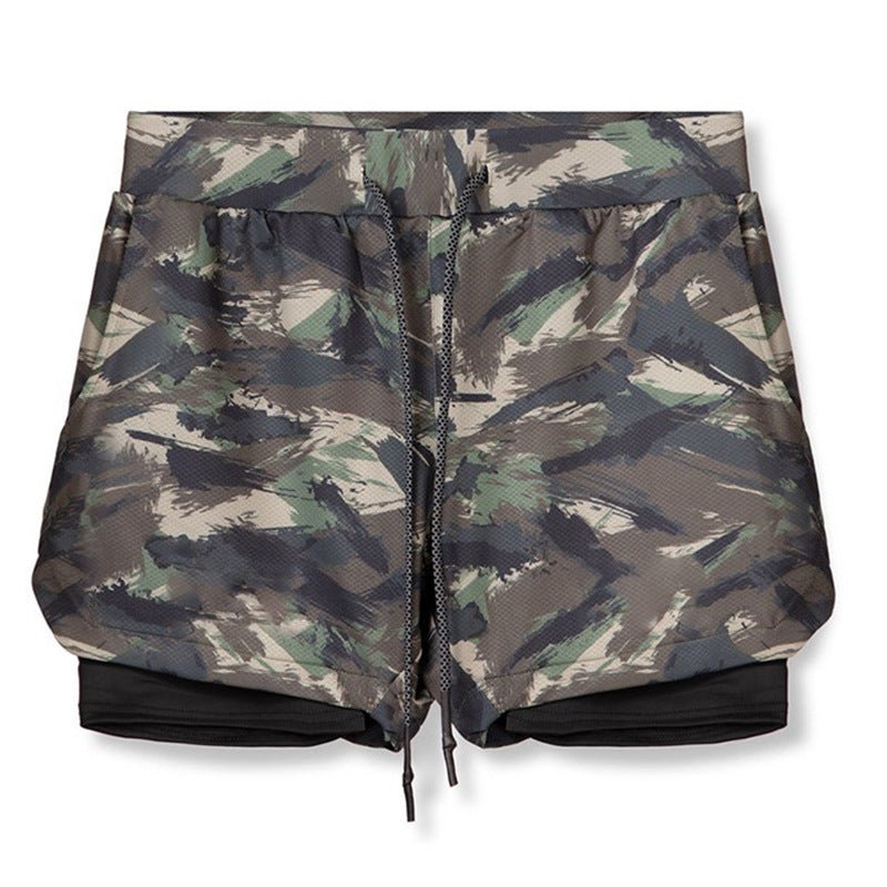 Men's 2-In-1 Camo Sports Shorts