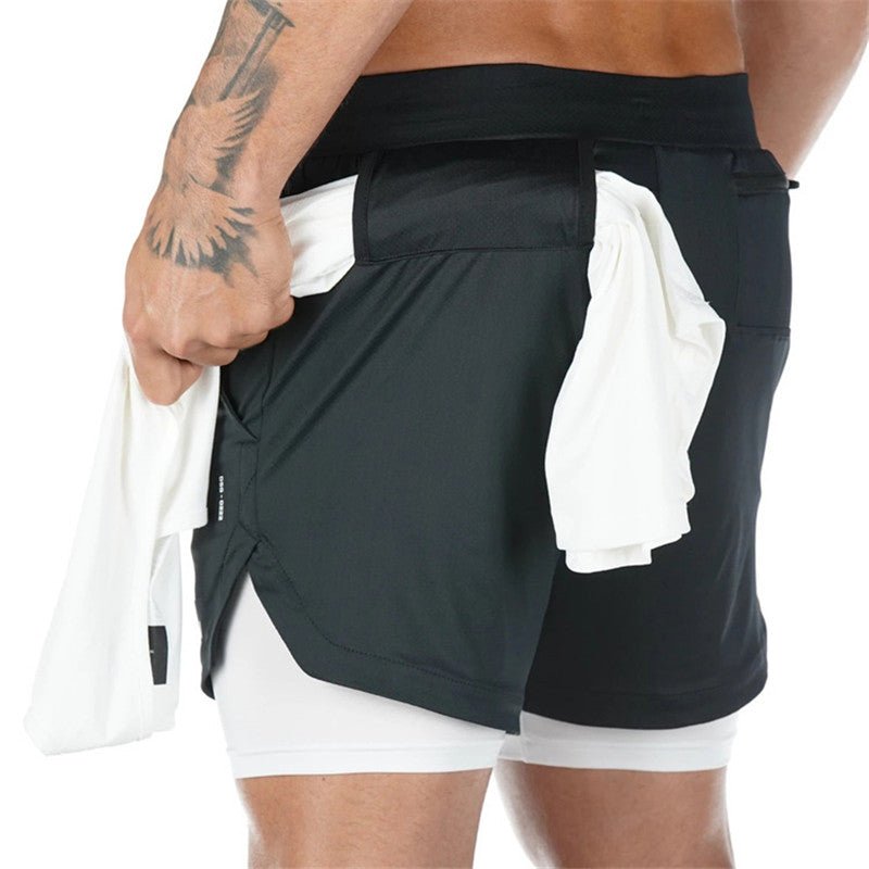 Men's 2-In-1 Sports Shorts