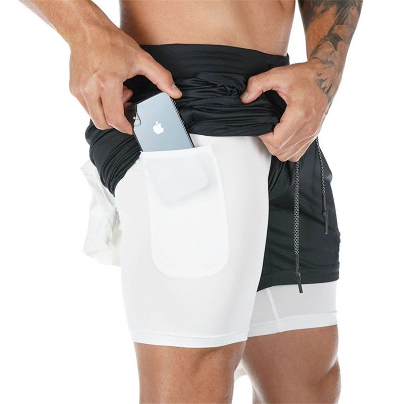 Men's 2-In-1 Sports Shorts