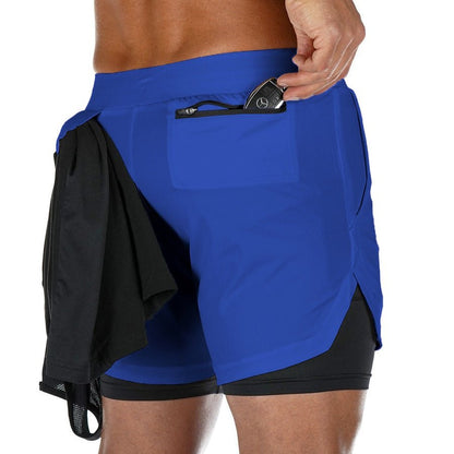 Men's 2-In-1 Sports Shorts